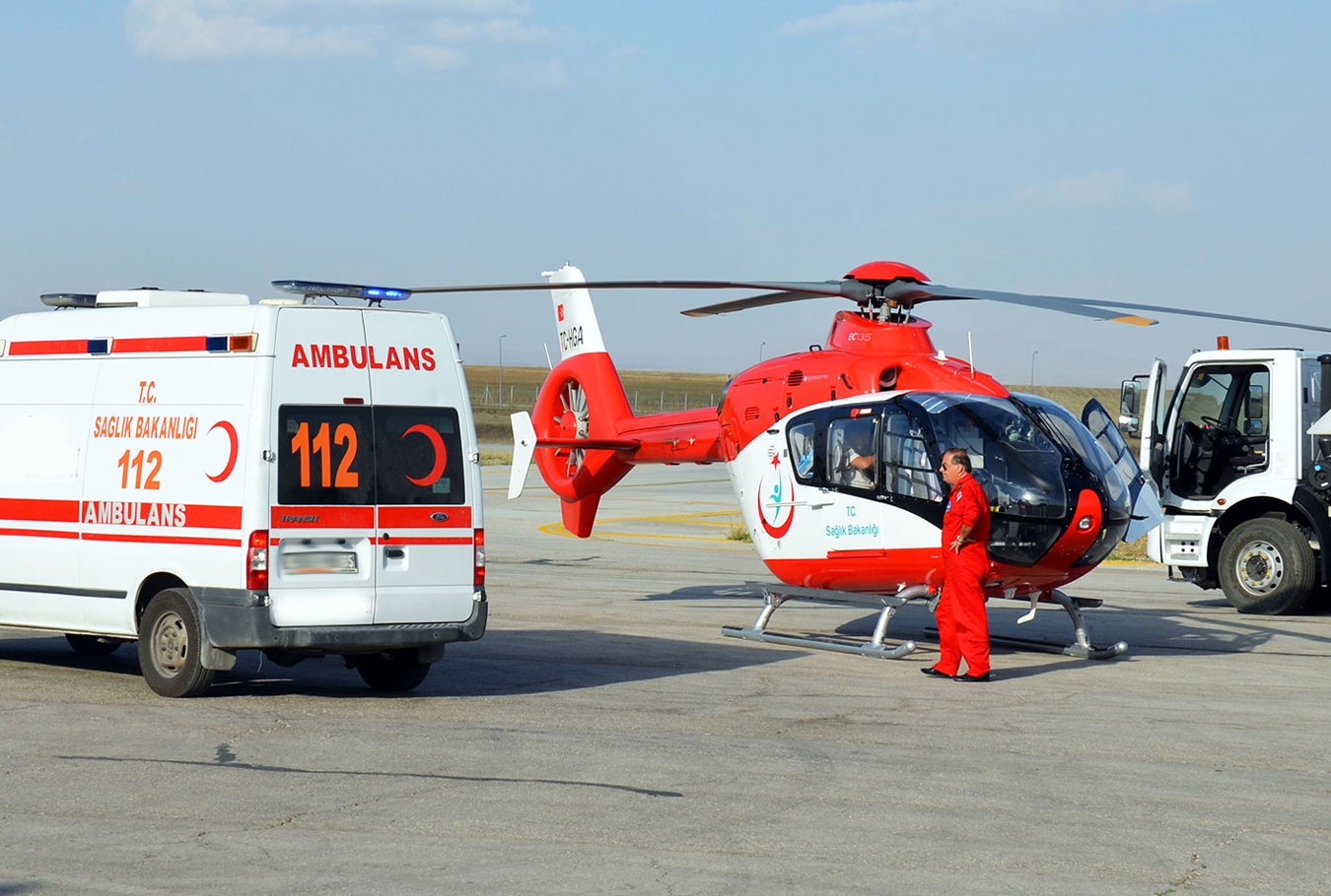 Bitlis’e helikopter ambulans verildi